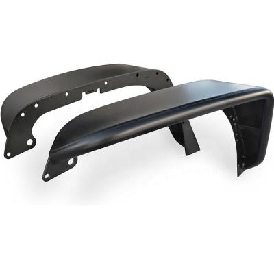 China Aluminum Black Powder Coated Extra Wide Fender Flares For Wrangler JK for sale