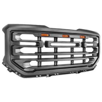 China ABS Car Front Grille With Amber Lights For GMC Sierra 1500 2016-2018 for sale