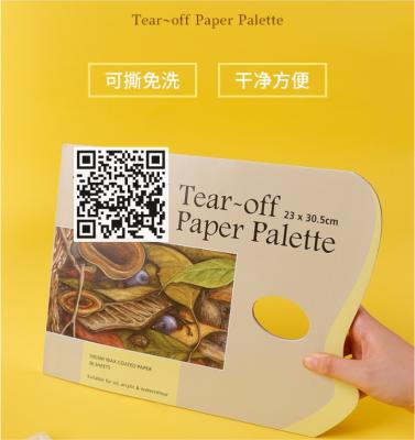 Cina Disposable Waterproof Eco Friendly Stone Paper Tear Off Paper Palette For Painting in vendita