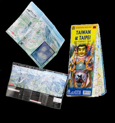 China Tear Resistance Durable Square Atlas In Stone Paper Without Folding Cracks For Map Flyers Leaflet for sale