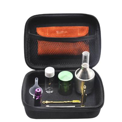 China Smoking Accessories 2021New Tutien 12 PCS Snuff Kits with Herb Grinder Smoking Accessories Snuff Bottle Case Tobacco Bag Sets for sale