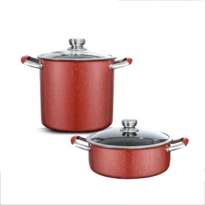 China KENGQ Sustainable Cookware Sets High Quality Medical Stone Soup Pot Large Capacity Nonstick Household Ware for sale