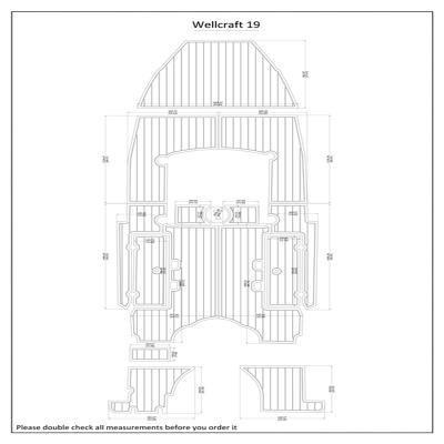 China Wellcraft 19 Floor and Boat Cockpit Swim Platform EVA Faux Teak Decking Floor Protection for sale