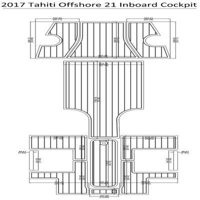 China 2017 Tahiti Boat Flooring Cockpit 21 Protection Interior Offshore EVA Teak Decking 1/4