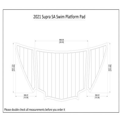 China 2021 Above Floor SA Swim Platform Boat EVA Faux Teak Decking Floor Protection for sale