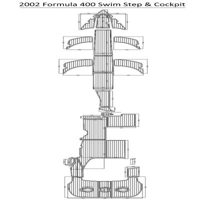 China 2002 Flooring Formula 400 Swim Step And Cockpit Pad EVA Teak Decking 1/4