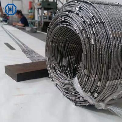 China Plain / Twill / Dutch Weave Prefabricated Stainless Steel Wire Rope Mesh Tubular Frame Panel for sale