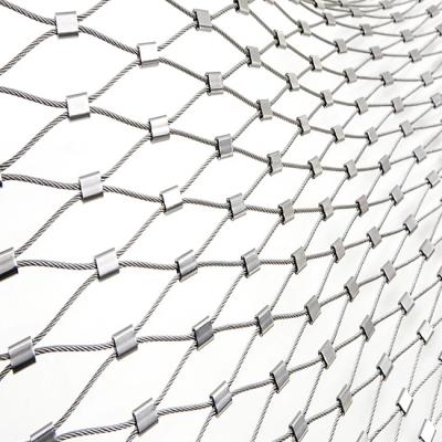 China Plain / Twill / Dutch Weave Architectural Decoration Fine Stainless Steel Wire Rope Mesh Net Price Per Meter for sale