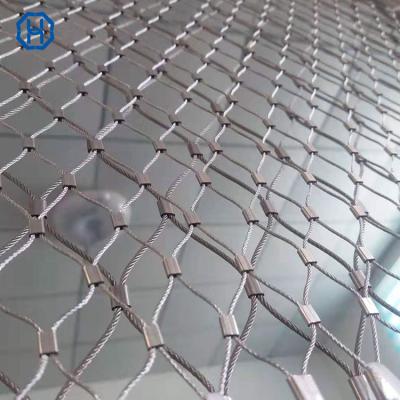 China Plain / Twill / Dutch Weave Zoo Aviary Used Heavy Duty 300 Micron Stainless Steel Wire Rope Mesh Heavy Duty Iron Mesh for sale