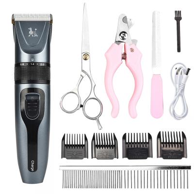 China Viable Professional USB Dog Hair Clippers Trimmer Kit for sale