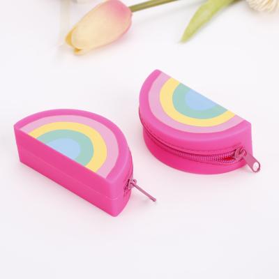 China Colorful Viable Always Carry Silicone Change Purse for Kids and Student with Money and Tool Key for sale