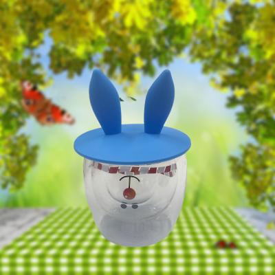 China Viable silicone cup lids are made of low carbon environmental friendly materials and the shapes are cute and various for sale