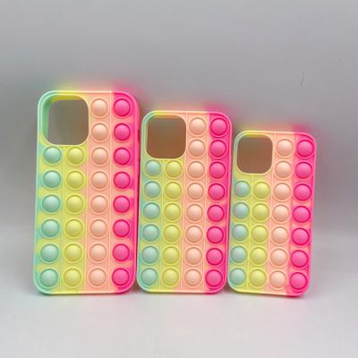 China SHOCKPROOF FASHION STYLE GIRL BUBBLE RAINBOW FOR LUXURY COMPUTER DURABLE SILICONE PHONE CASE FOR IPHONE 12 MINI 12PRO max 12/12PRO for sale