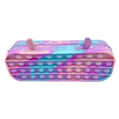 China Other Educational Toys Wholesale Other Educational Toys Relieve Stress Rainbow Fidget Toy Fidget Pencil Bag Sensory Silicone for sale