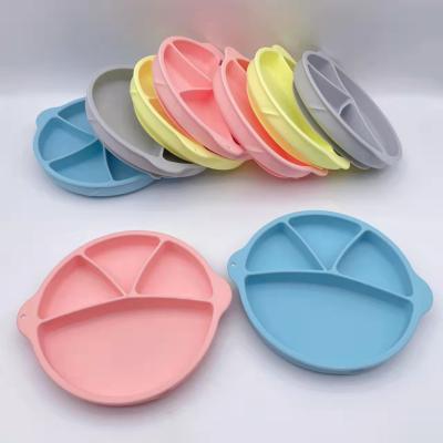 China Minimalist Separate Silica Serving Dish For Baby Safe And Environmental for sale