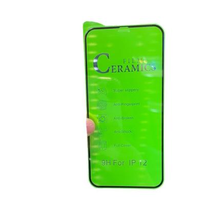 China Anti-fall suitable for Apple iphone12/X/XS pro HD full-page ceramic mobile phone glass tempering process for sale