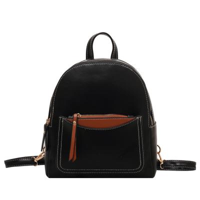 China 2023 Black Color Design Anti-theft High Quality Small Size Women Backpack For Daily Packet Bag For Girls School Bag Trips For Short for sale