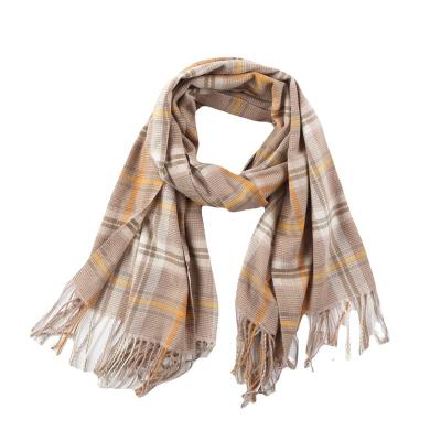 China Autumn And Winter Fashion Womens Scarf Cashmere Material Lattice Design Printing Hot Soft Comfortable Selling Imitation Imitation Scarf for sale