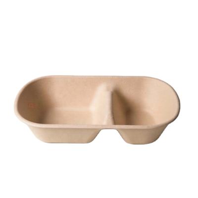 China Wholesale biodegradable custom printed high quality bagasse food 12 inch brown box from china source factory supplier manufacturer for sale