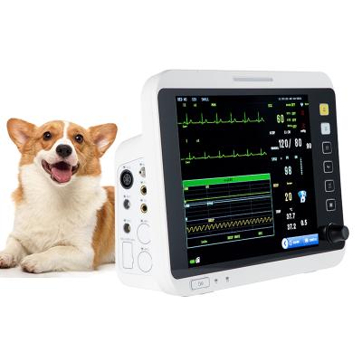 China yonker animal monitor use portable heart monitor 6parameter color tft screen touch for pet vital signs monitor 12.1 inch for sale