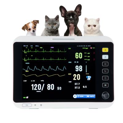 China Portable Vital Sign Vet Monitor Use Cardiac Monitor 6parameter 12Inch Tft Screen Touch For Pet Vital Signs Monitor 12.1 Inch for sale