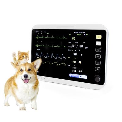 China Yonker Vet Monitor Heart Monitor 6 Parameter 12 Inch Color TFT Touch Screen Vital Signs Monitor For Veterinary Clinics 12.1 Inch for sale