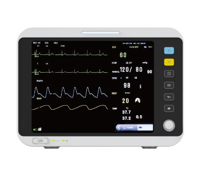 China Veterinary Monitor Vet Monitor Analyze Device 12.1inch TFT LCD Screen Vital Signs Heart Monitor 6 Parameters 12.1 Inch for sale