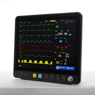 China diagnostic & Injection yonker 15 inch touch color TFT screen portable multi parameter monitor vital signs monitor heart monitor for sale