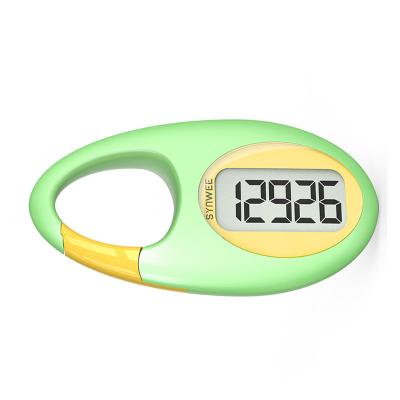 China Mini Simple Pedometer With Hook Walking Pedometers Liquid Crystal Display Auto Step Counter For Fitness Outdoor Sport Equipment for sale