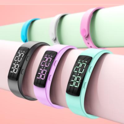 China Fashion LED Sport calories counter smart bracelet waterproof 3D pedometer women watch men wrist fitness tracker for children for sale