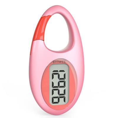 China Factory Wholesale Portable 3D Step Counter Simply Operation Walking Pedometer Steps Tracker for sale