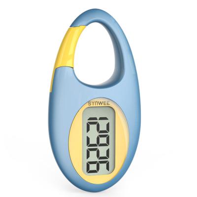 China Colorful Cute Portable LCD Cheap Pedometer Steps Counting for Walking Tracker for sale