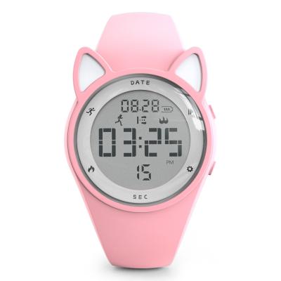 China Cute Fitness Tracker Digital Sports Watch Rechargeable Pedometer Watch With Steps Calories Alarm Clock Stopwatch For Girls for sale