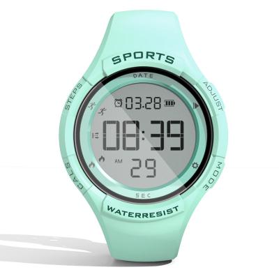 China Rechargeable Silicone Pedometer Replaceable Strap LED Smart Bracelet Bands Water Resistant Sport Digital Watch for sale