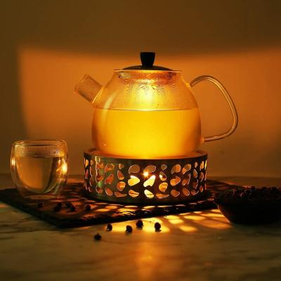 China Sustainable High Quality Stainless Steel Tea Warmer Stainless Steel Teapot Heater for sale