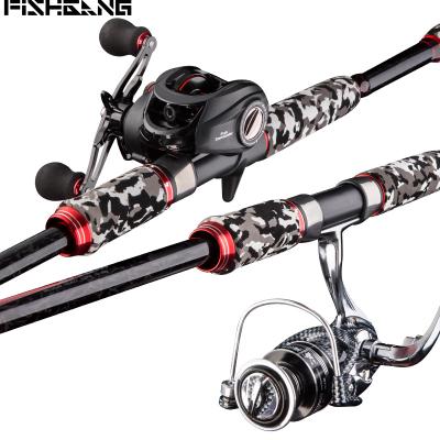 China FISHGANG H /XH 2.1m 2.28m 2.4m Carbon Power Fishing Rod Army Lure Hard Spin Casting Green Snakehead Fishing Rod for sale