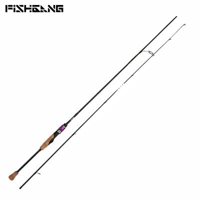 China CARBON FISHGANG 1.98m 2.10m 2 Section Carbon Spinning Fishing Rod White Lure Pole Ultra Light Pole Fishing Rod for sale