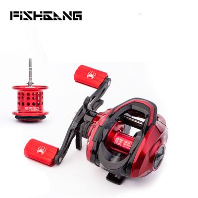 China 7.2:1 Metal FISHGANG Dual Reel 18+1BB Fishing Reel For Reel Baitcaster Metal Baitcaster Fishing Reels for sale