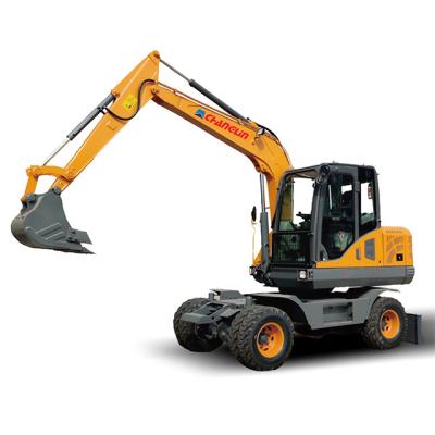 China Building Material Shops High quality 6ton wheel excavator construction machine hot sales digger use municipal engineering for sale