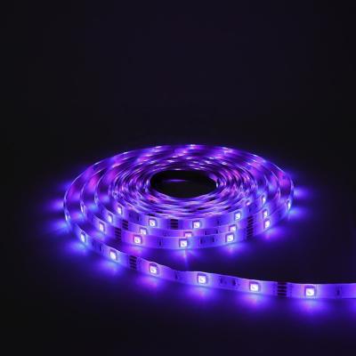 China Residential Smart Music RGB Led Strip DC12V 5Meter 10Meter/set Blue-tooth Music Led Strip Light for sale