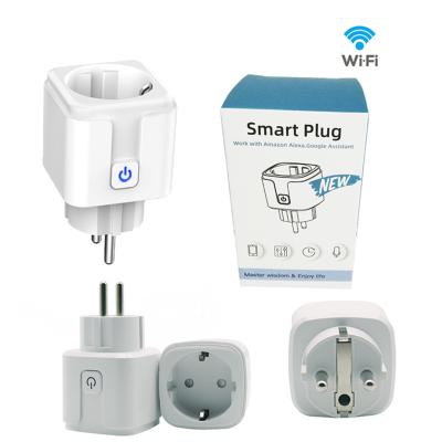 China EU Plug Wifi Timer Socket Google Home Alexa Voice For Smart Home Residential / Multipurpose Smart Automation for sale