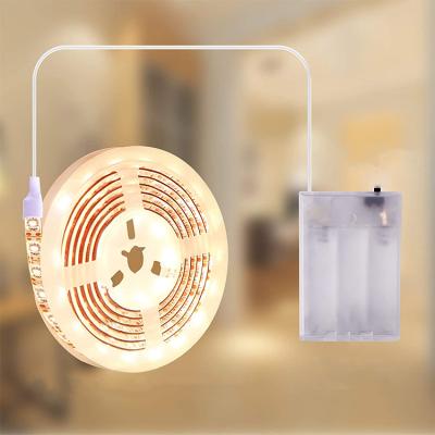 China Residential Remote Control Battery Operated Warm White 2835 Led Strip Light RGB Cold White Wholesale in China for sale