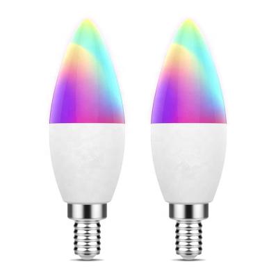 China High Efficiency Tuya App Wifi E14 Remote Control Smart Base Led Bulb 6W Wifi Led Light Bulb Wifi Smart Bulb for sale