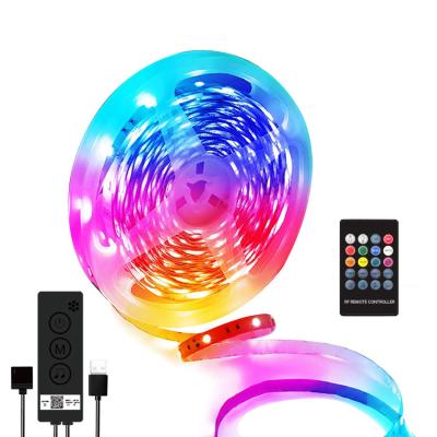 China Residential DIY RGB Colors LED Strip Lights 9.8ft 30 LED Blue-tooth APP Control TV LED Backlight for sale