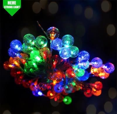 China Party Holiday Decoration Light LED String Christmas Lights Xmas Holiday Lighting Solar Decorations 30 LED Crystal Globe Fairy Lights Bubble Ball Holiday LED String Lights walmart for sale