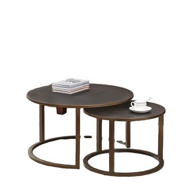 China 2-Piece Nesting Coffee Table Extendable Set, American Designed, Bronze, 27.5 x 27.5 x 16 inches for sale