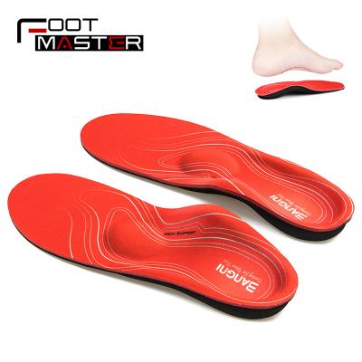 China Velvet+PU foam+Crok+Latex+ EVA Custom Orthotic Arch Shoe Inserts Cork Orthopedic Insoles Support Serious Flat Feet for sale