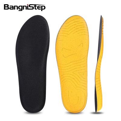 China Comfortable Breathable Soft Elastic PU Foam Bangni Man Woman High Elastic EVA PU Foam Running Sport Insoles for sale