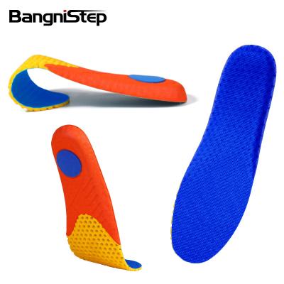 China Flat Shock Absorption Cushion Insert Insole EVA For Sports Shoes OEM Customized Color Eco Material Pads Arch Support Sport Insoles for sale