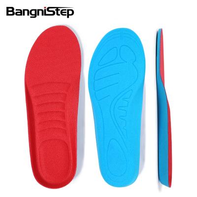 China Breathable Fabric+PU foam wholesale shoe inserts relieve feet soles foam sport insole for getting up all day for sale